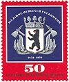 Briefmarke Berliner Feuerwehr mit dem Berliner Bären