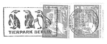 DDR Stempelung mit Tischstempelmaschine: Tierpark Berlin - Stempel