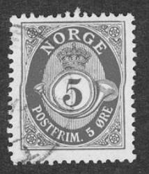 Briefmarke aus Norwegen