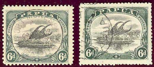 Lakatoi Papua 2 Briefmarken gebraucht gestempelt